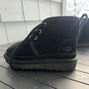 UGG Black Suede Zipper Boots